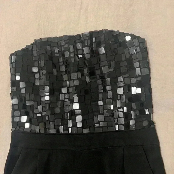 Strapless Jumpsuit Black Alice + Olivia Women’s size 2, small - embellished - Picture 5 of 13
